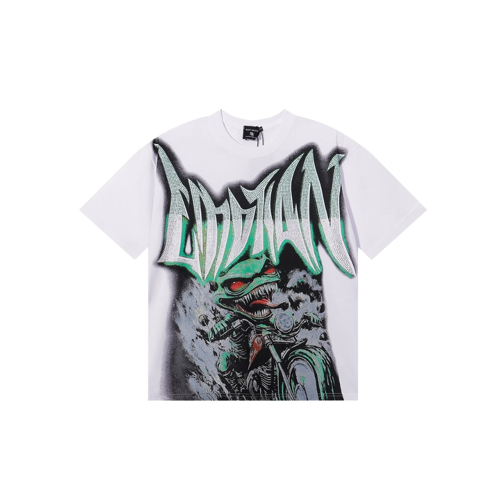 Mixed Emotion White Goblin Rhinestone