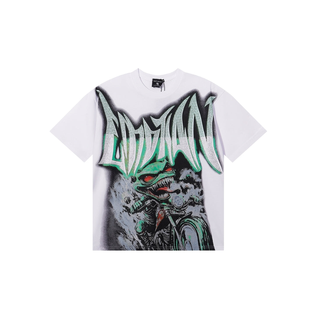 Mixed Emotion White Goblin Rhinestone