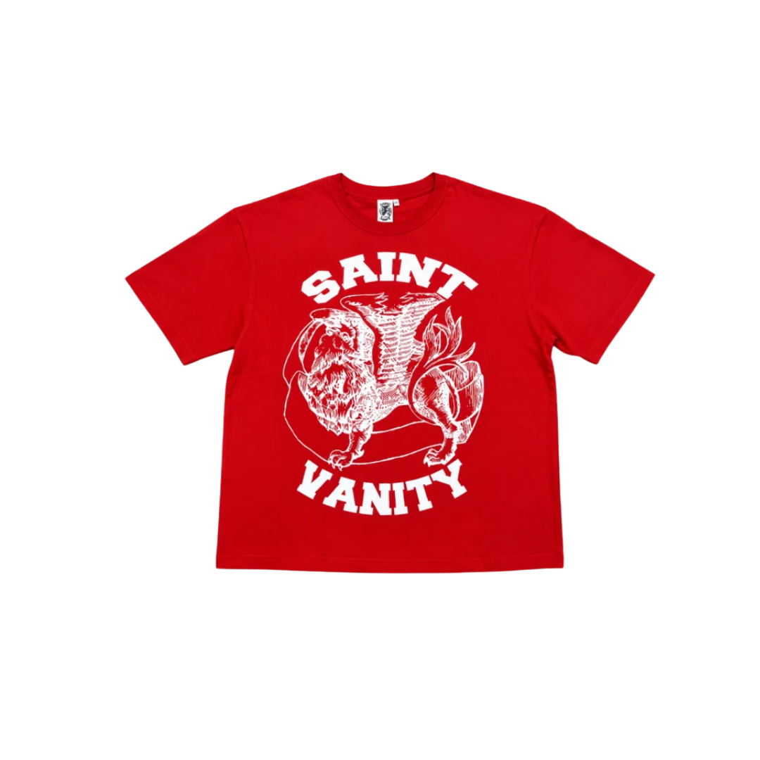 Saint Vanity Griffin Tee Red/White