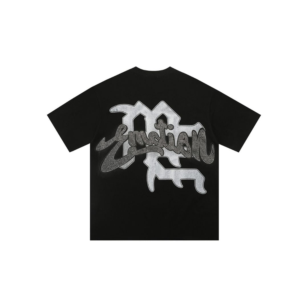 Mixed Emotion Black Rhinestone