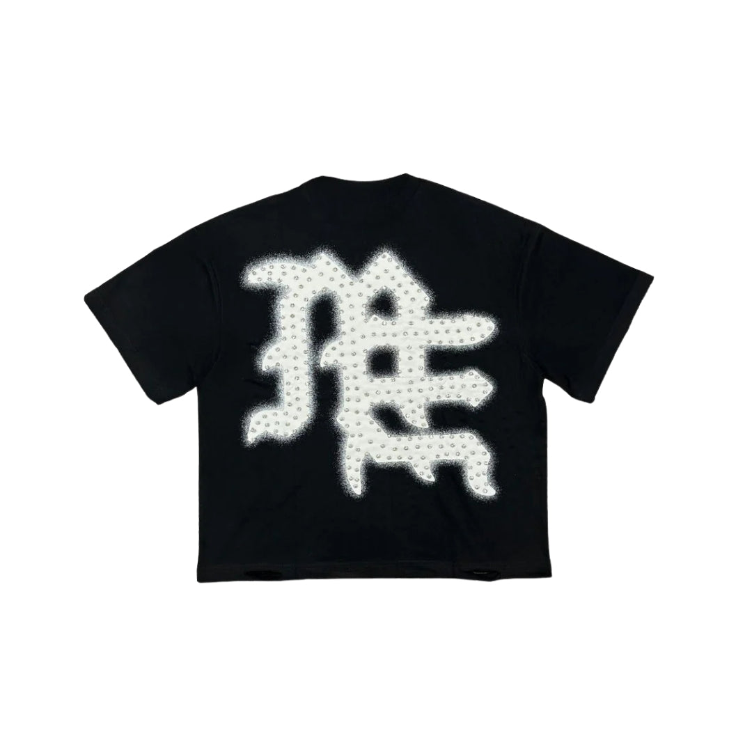 Mixed Emotion Black End Rhinestone