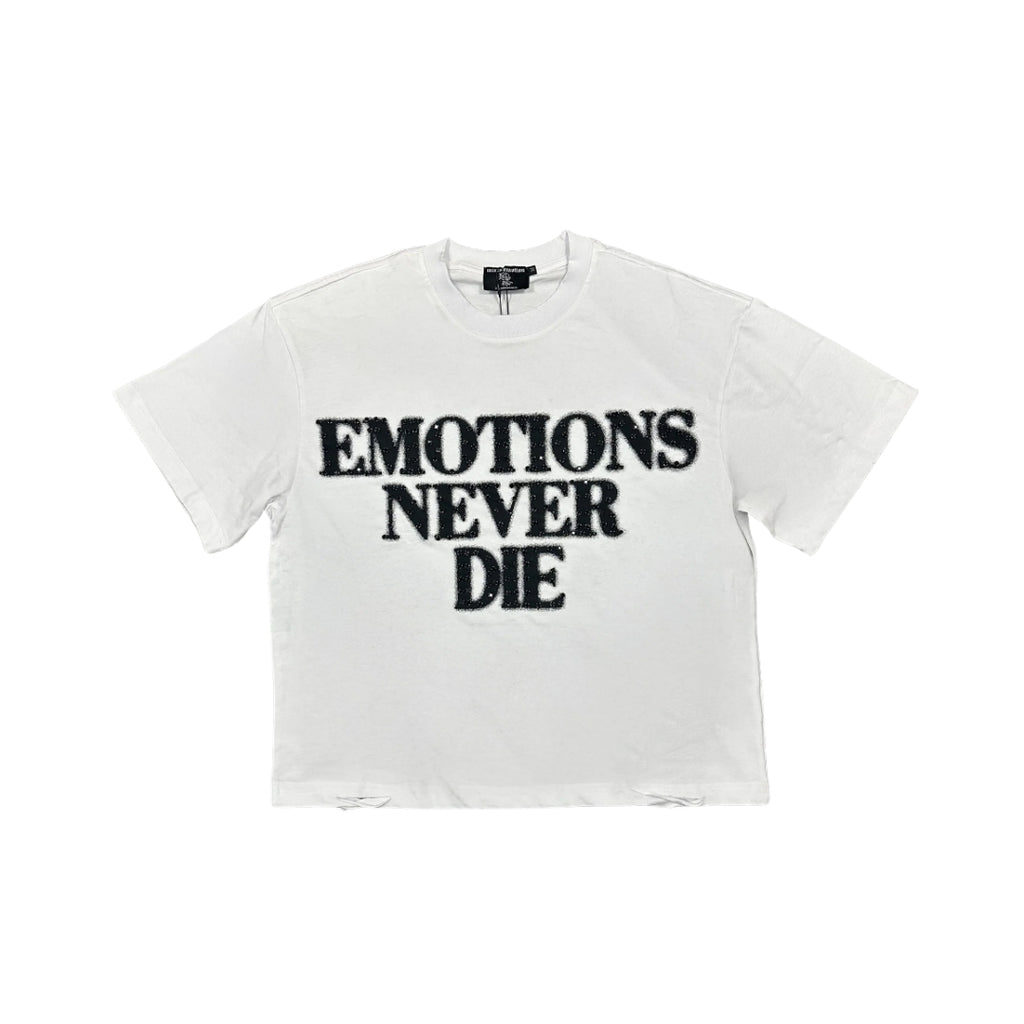 Mixed Emotion White End Rhinestone