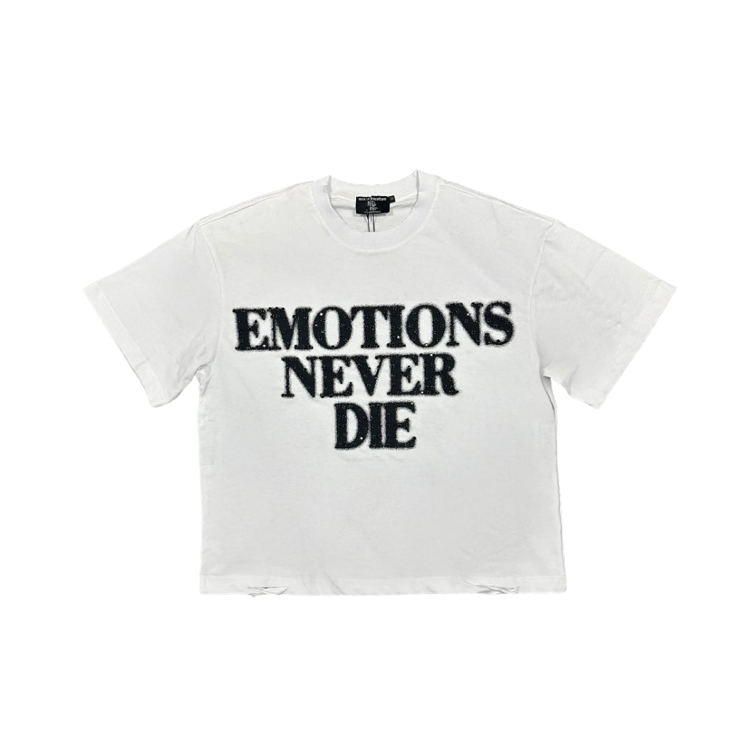 Mixed Emotion White End Rhinestone