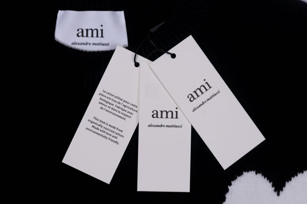 Ami Paris Blue Classic Sweater