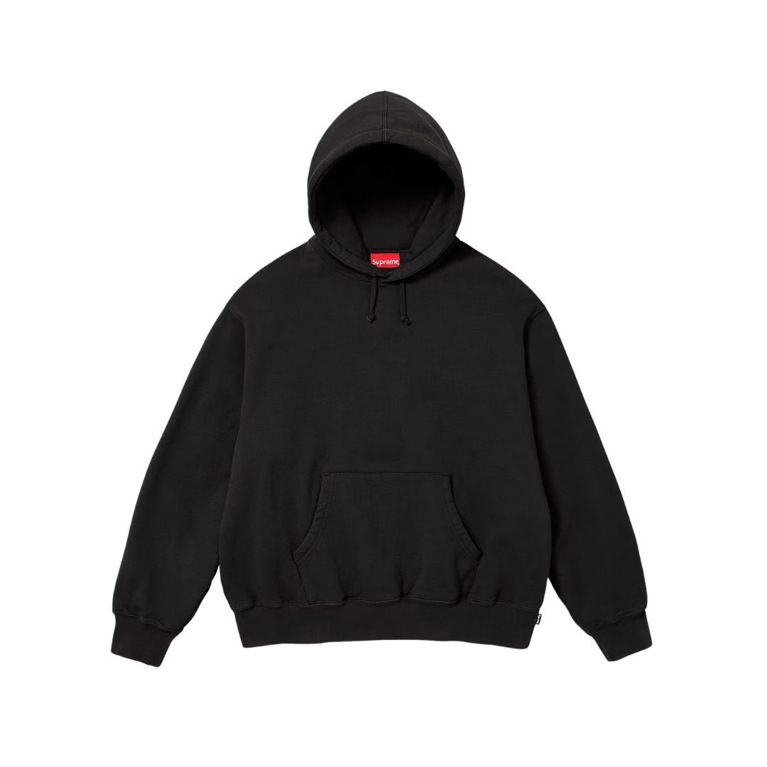 Supreme Triple Black Satin Appliqué Hoodie