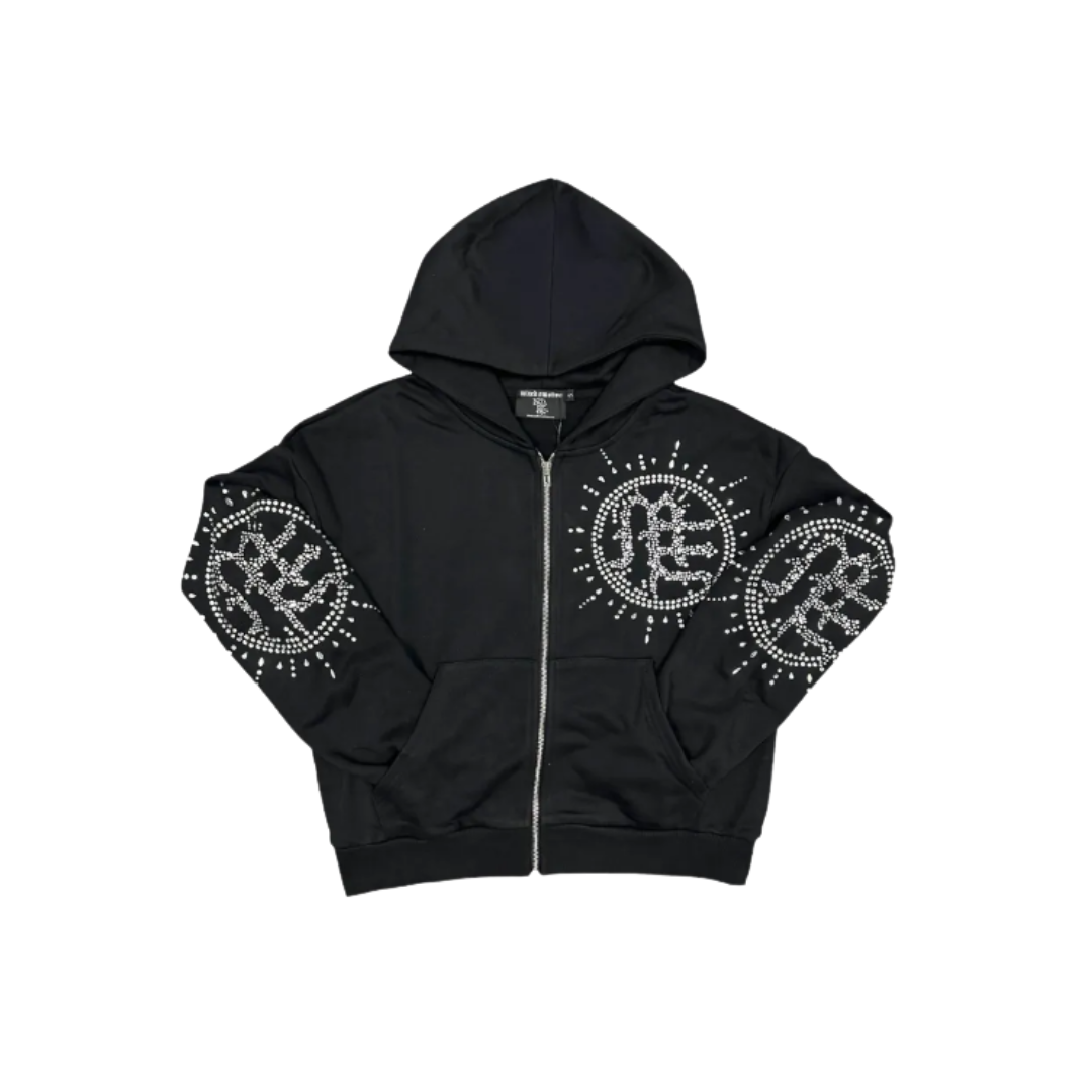 Mixed Emotions Eclipse Rhinestone Hoodie