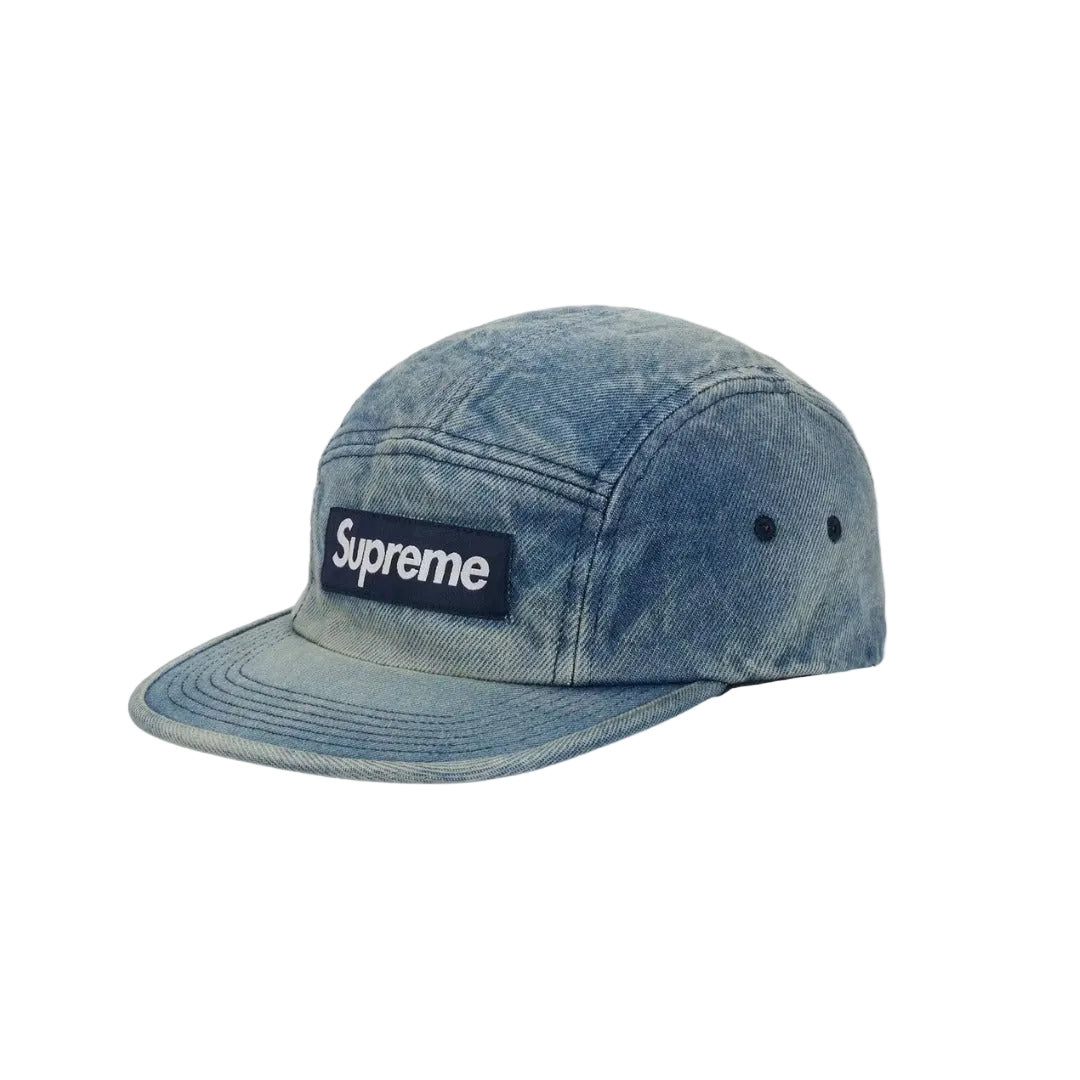 Supreme Washed Chino Twill Camp Cap Denim Blue