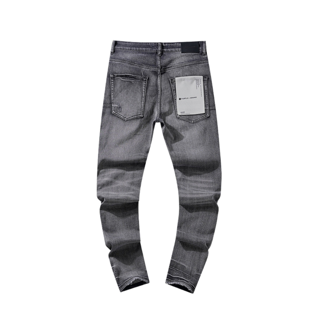 Purple Dark Gray Slim Jean