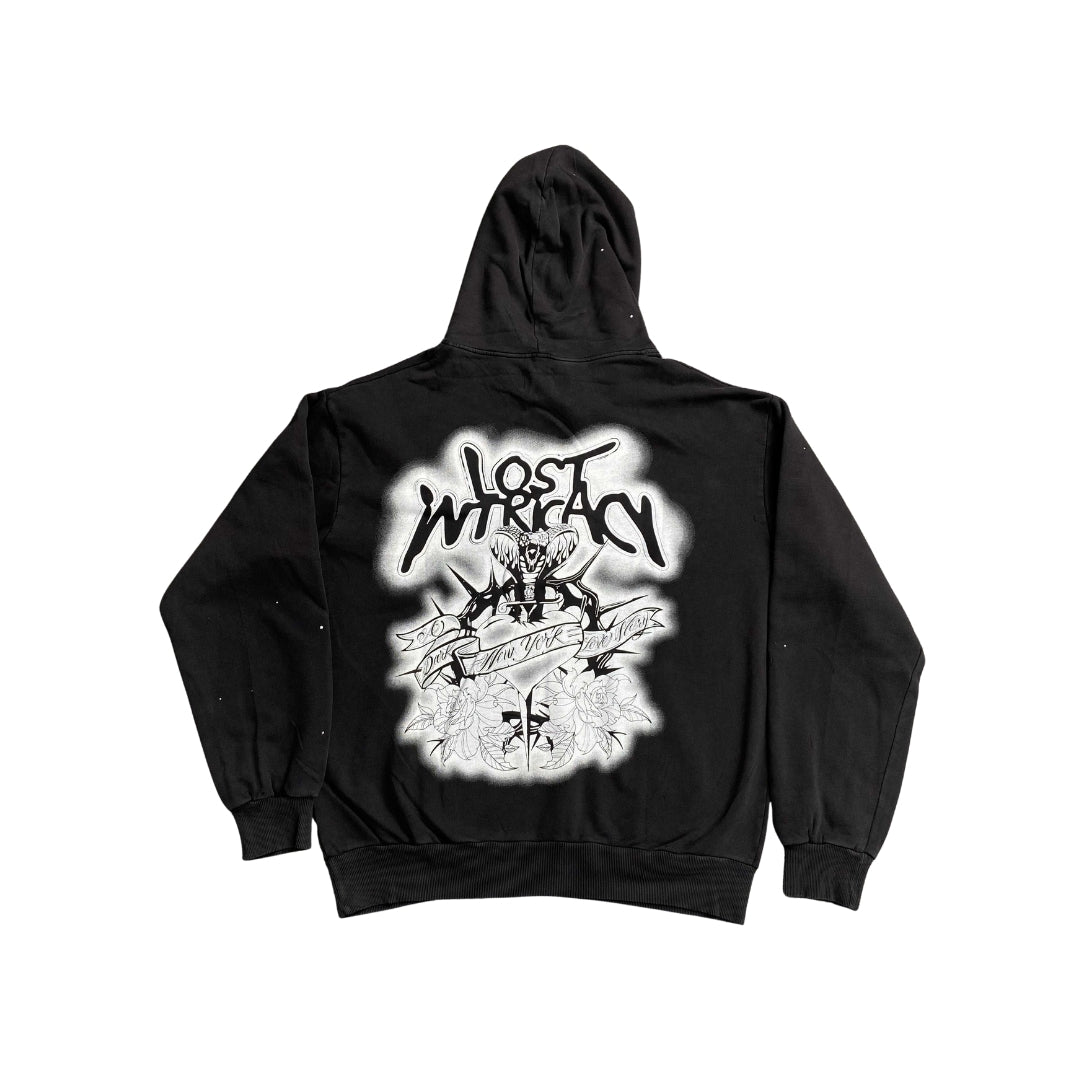 Lost Intricacy Inverse Rhinestone Hoodie