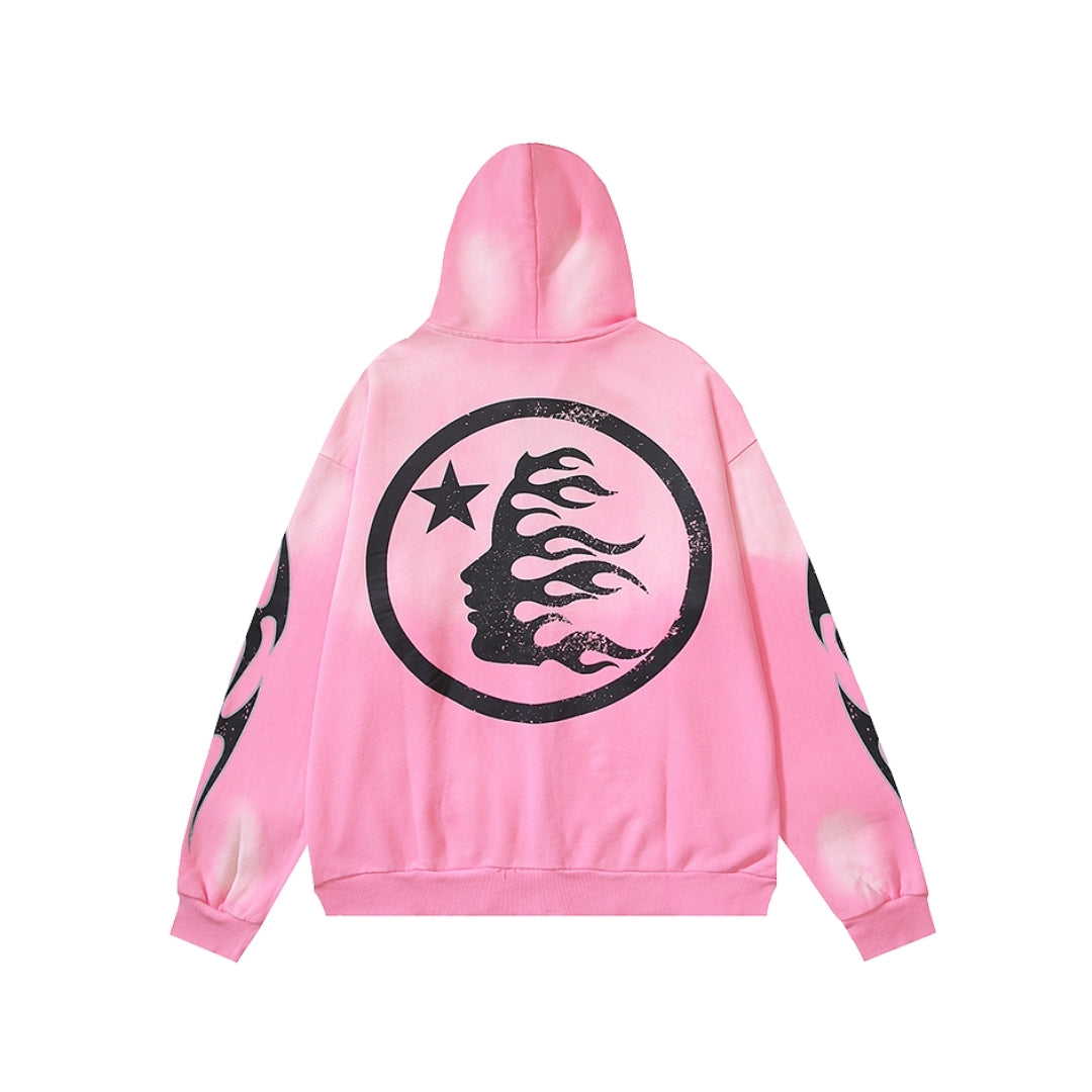 Hellstar Sports Pink Zip Hoodie
