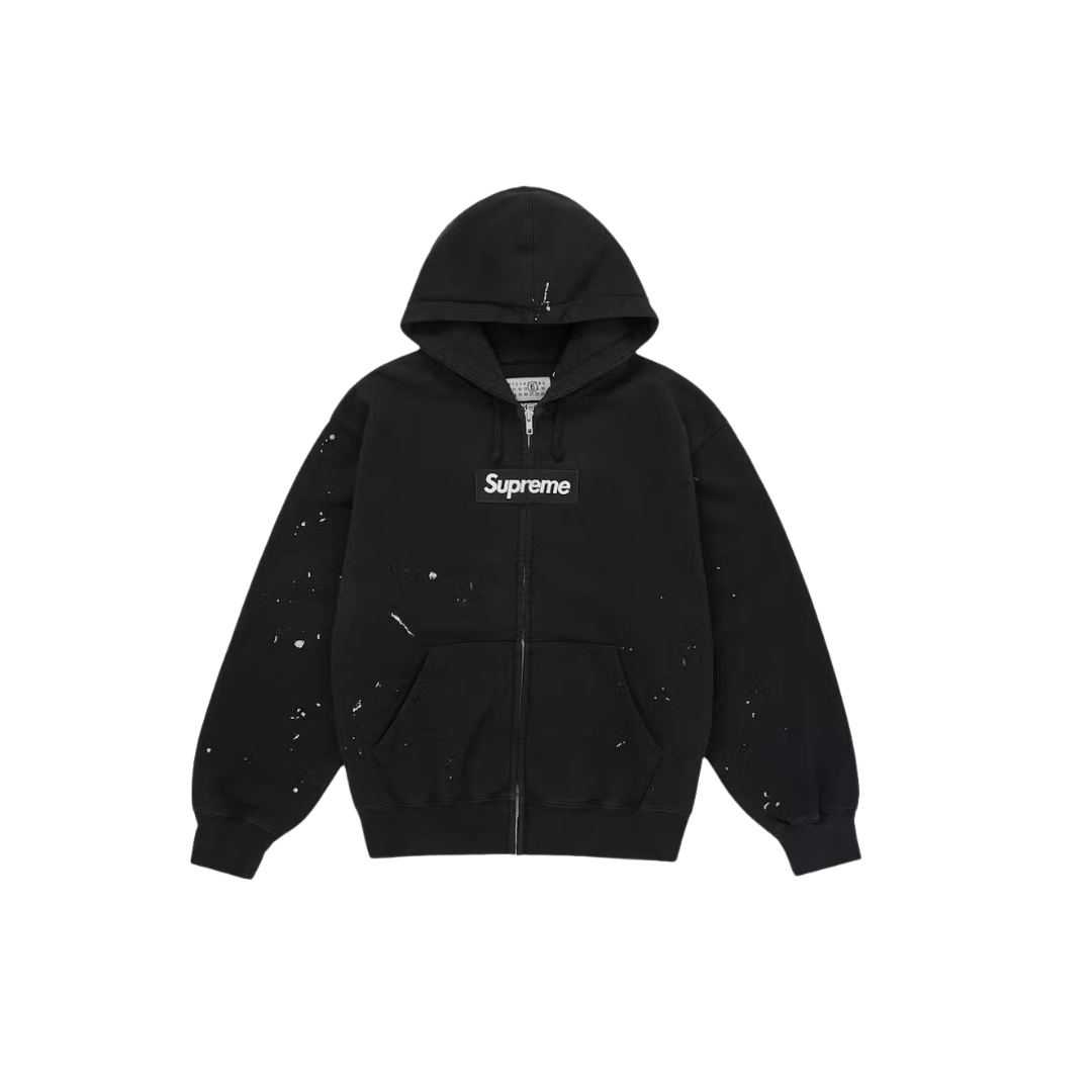 Supreme x MM6 Black Hoodie