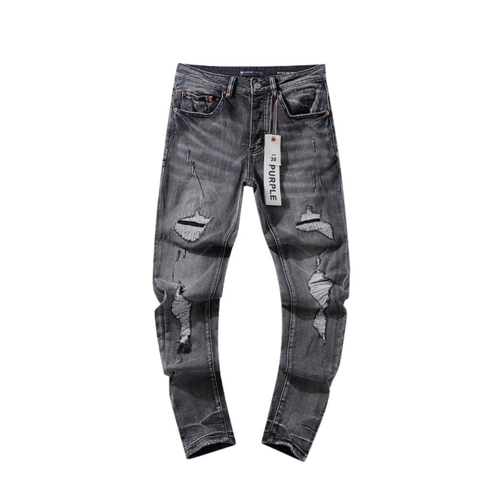 Purple Dark Gray Slim Jean