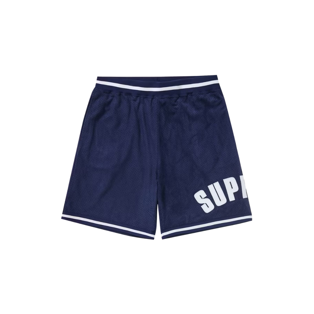 Supreme UltraSuede Blue Short