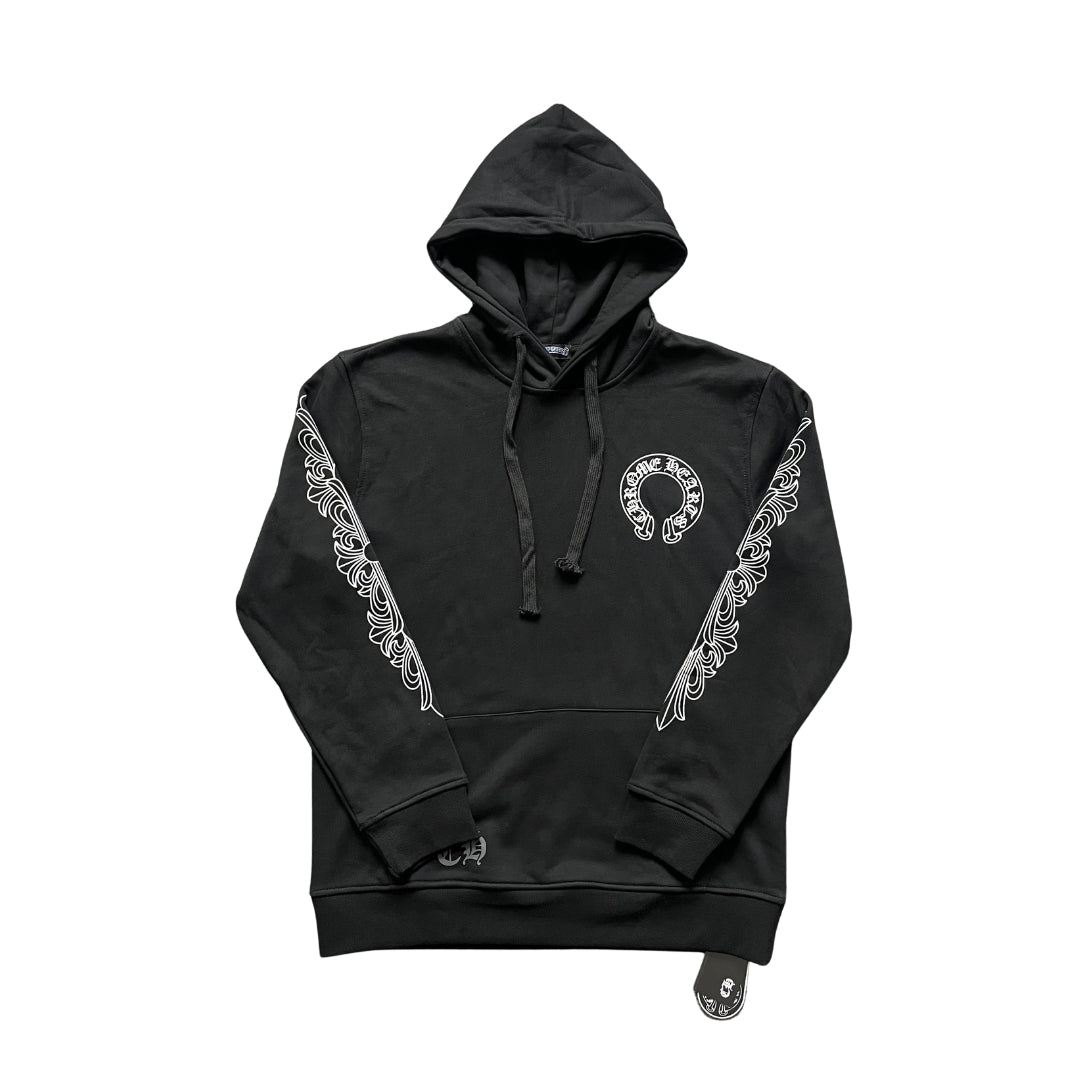 Chrome Hearts Horseshoe Floral Hoodie