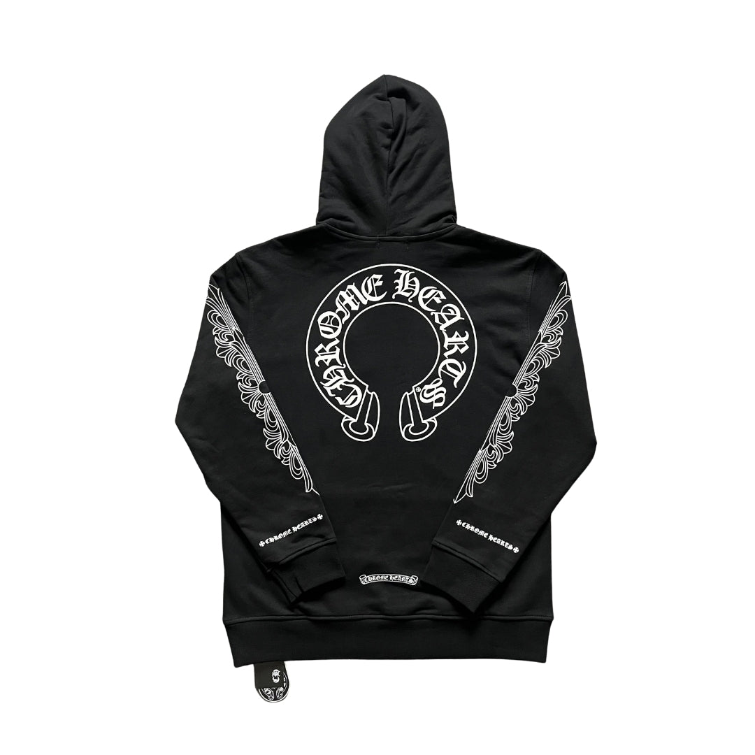 Chrome Hearts Horseshoe Floral Hoodie