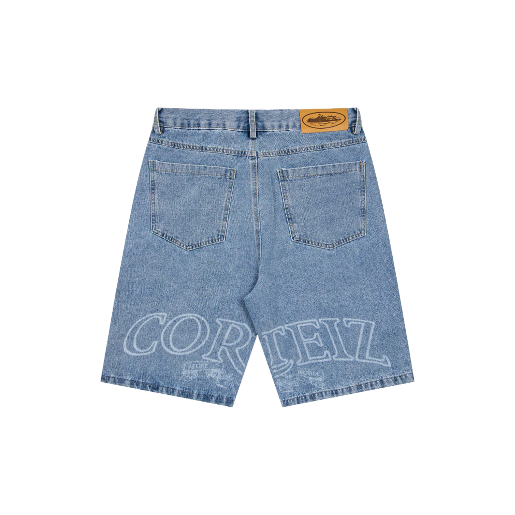 Corteiz Royal Lazer Denim Jort