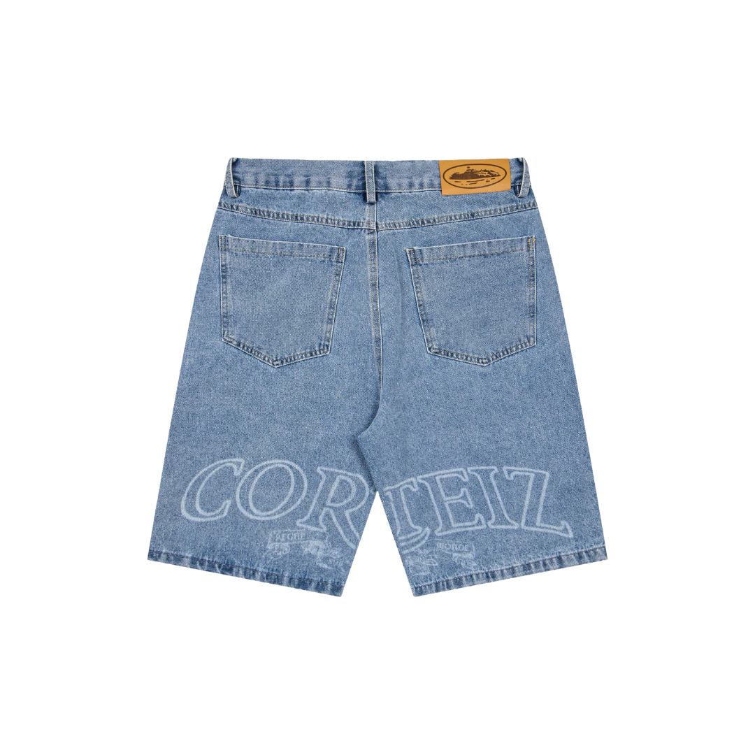 Corteiz Royal Lazer Denim Jort