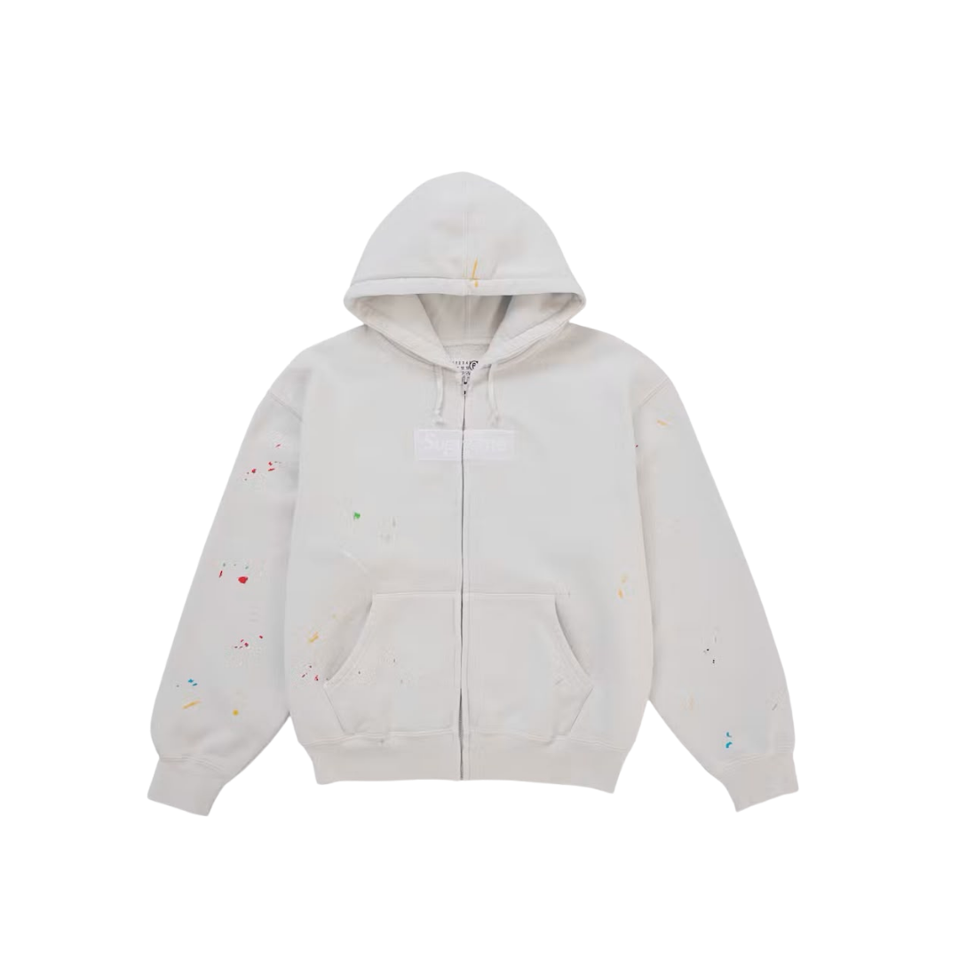 Supreme x MM6 White Hoodie