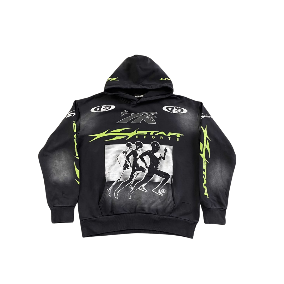Hellstar Sports Green Hoodie