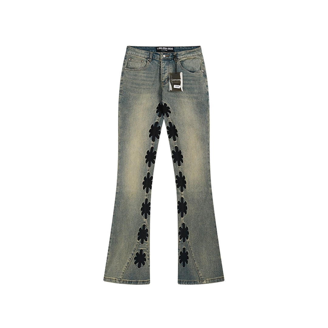 Lostshdws Washed Flared Jeans